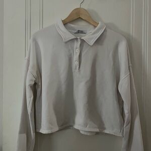 Peloton White Collared Shirt